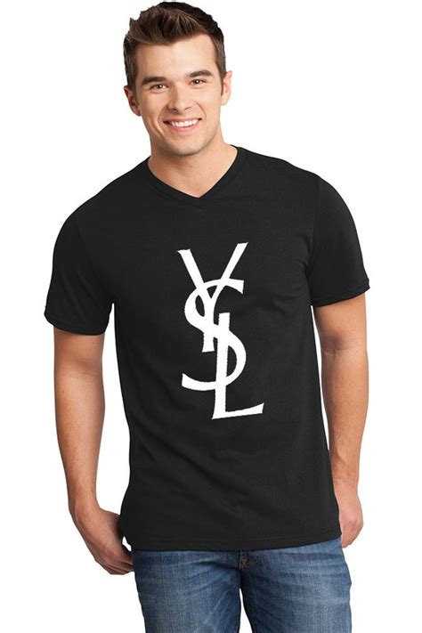 ysl mens v neck t shirt|ysl denim shirt.